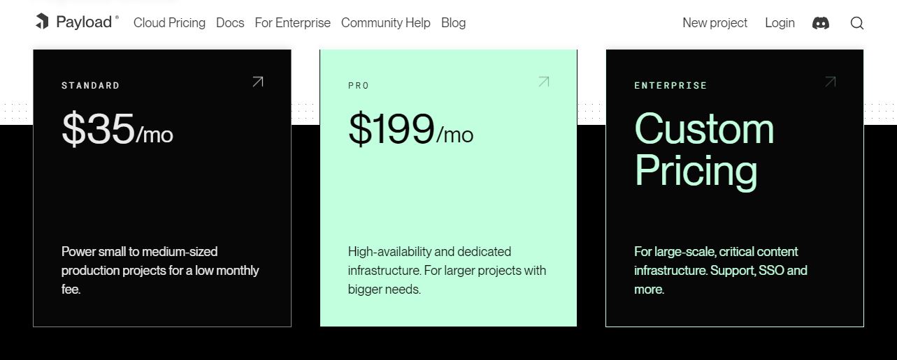 Pricing Payload